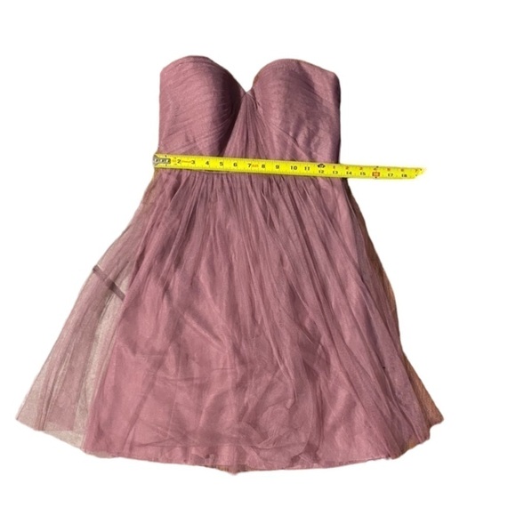 Jenny Yoo Collection Dusty Pink Strapless Tulle Dress Women’s 2 Prom Bridesmaid - Picture 6 of 15